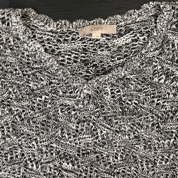 Loft black and white knit sweater - Picture 2 of 5